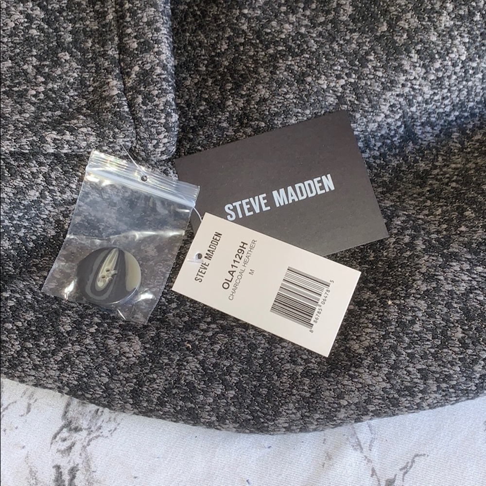 Steve Madden Charcoal Heather Tie-Waist Coat - Picture 4 of 4